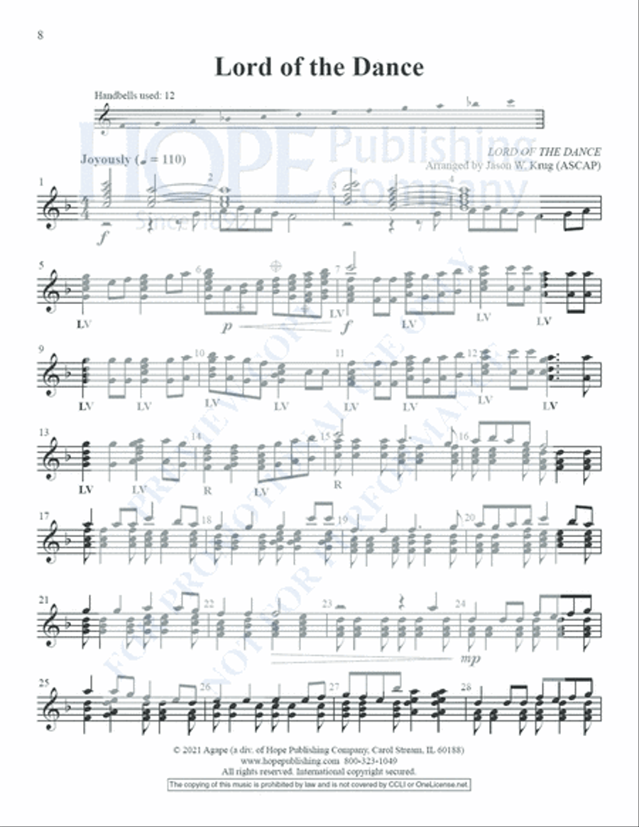 Small But Mighty Vol 1 for 12 Bells Handbell Choir scores gallery preview page 9