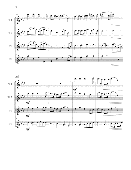Trumpet Tune For Flute Quartet image number null