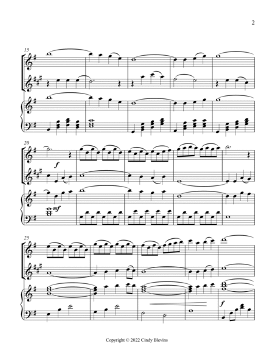 The Water Is Wide, Harp, Flute, and Clarinet Clarinet scores gallery preview page 3