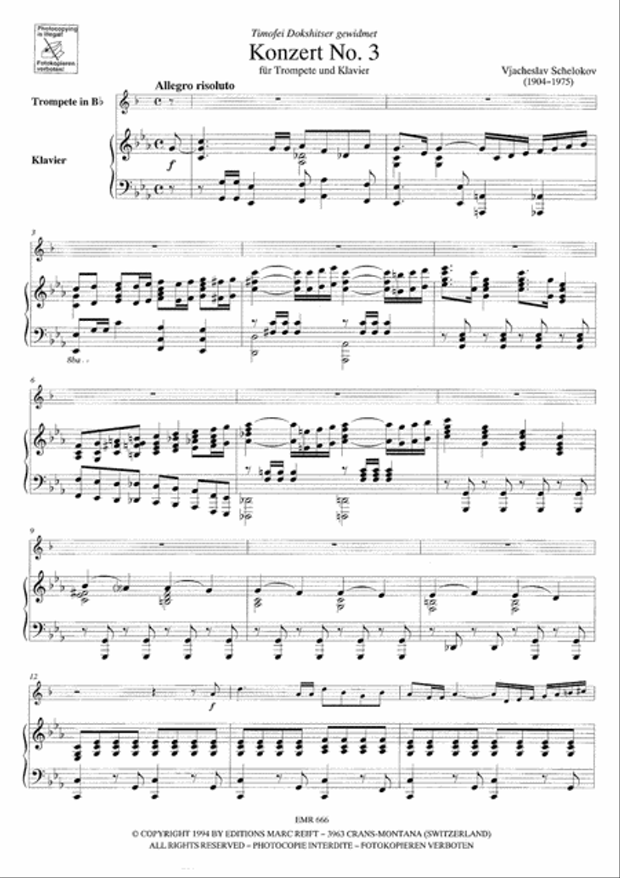 Konzert No. 3 Cornet scores gallery preview page 4