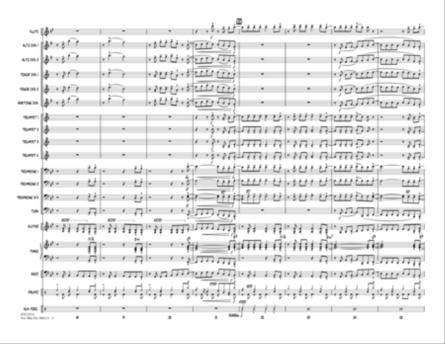 Any Way You Want It - Full Score Jazz Ensemble scores gallery preview page 3