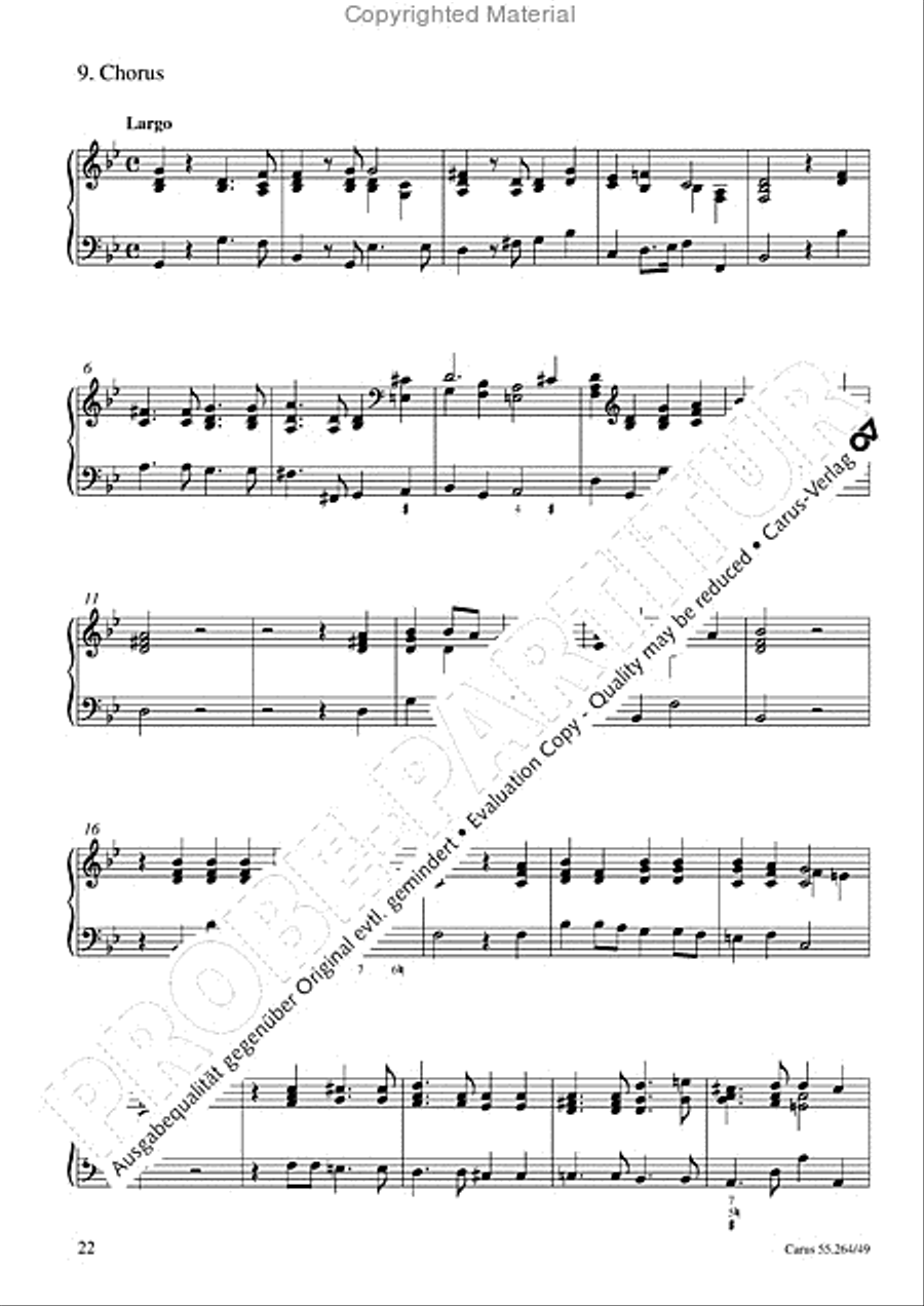 Israel in Egypt - Part I Organ scores gallery preview page 25