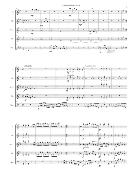 Christmas Medley No. 4 for wind quintet image number null