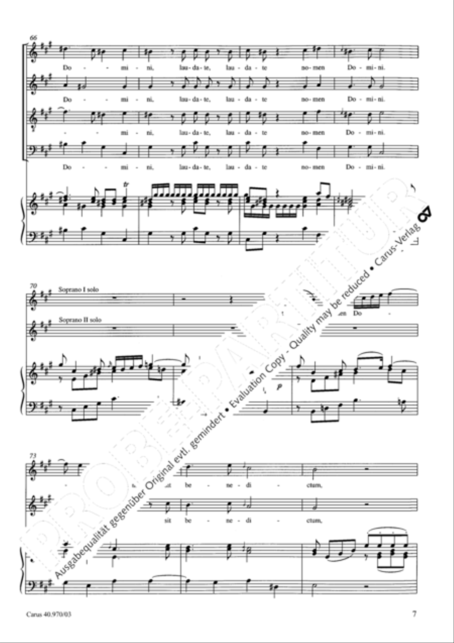 Laudate pueri SSA scores gallery preview page 8
