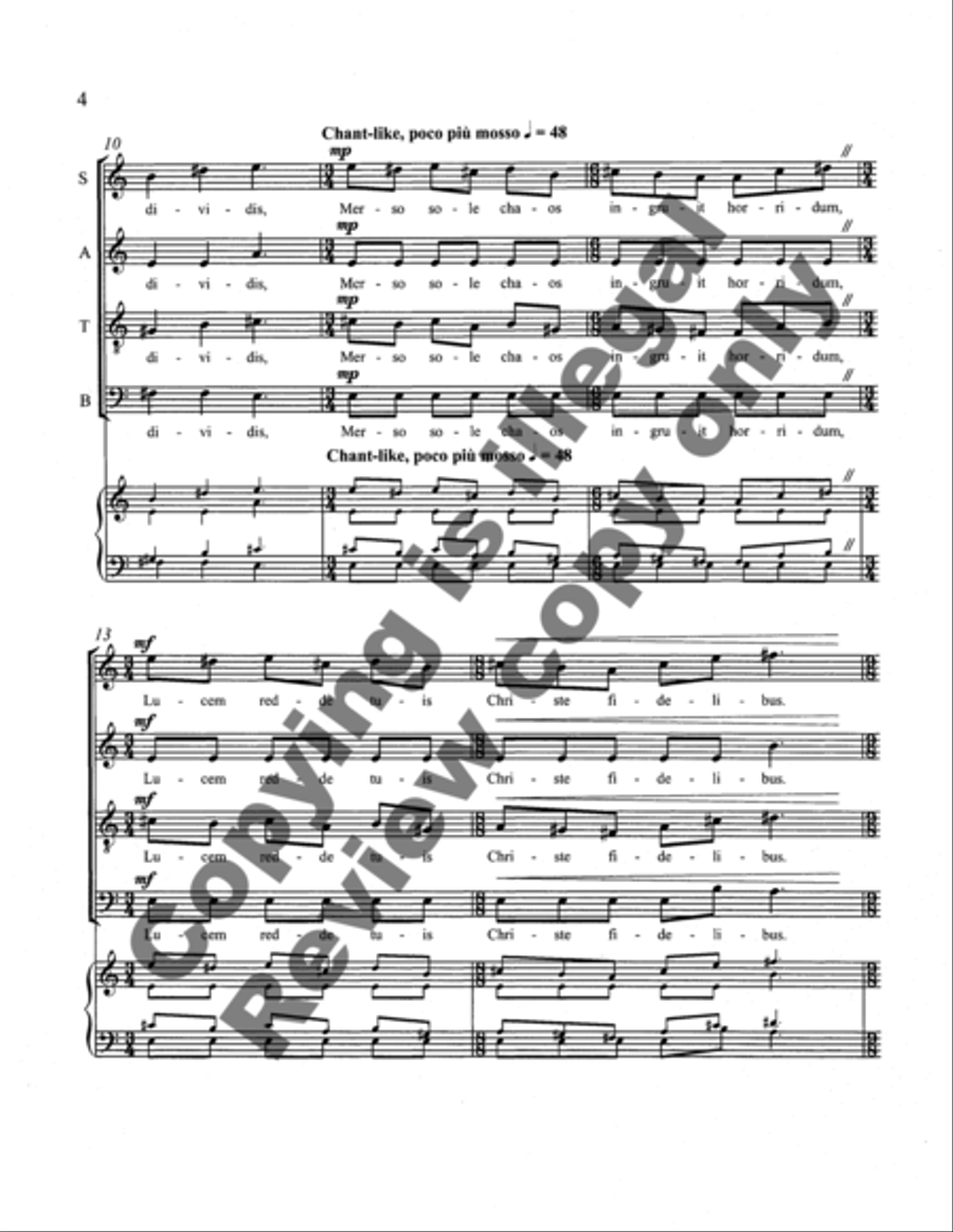 At the Lighting of the Lamps 4-Part scores gallery preview page 9