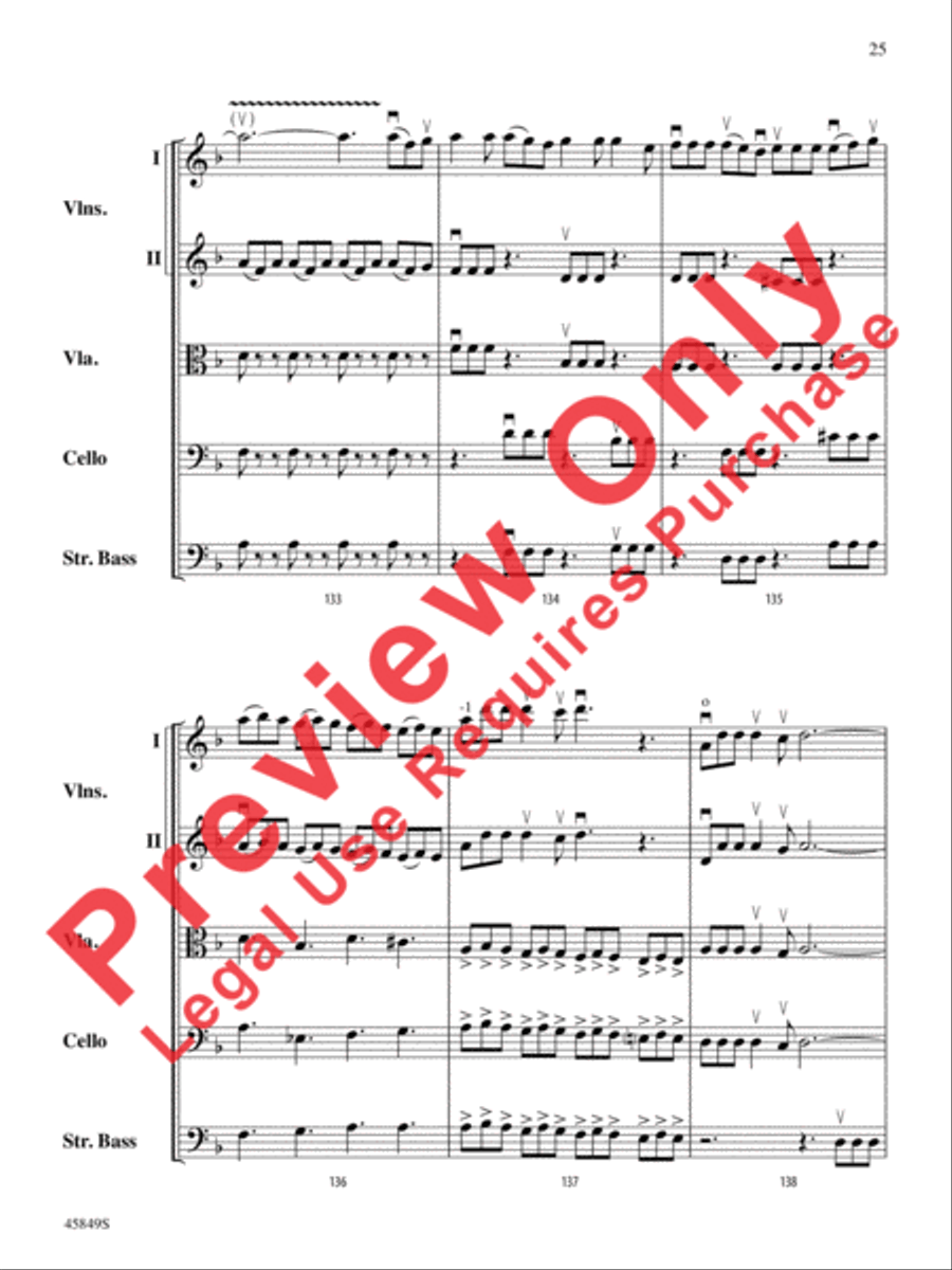 American Salute String Orchestra scores gallery preview page 25