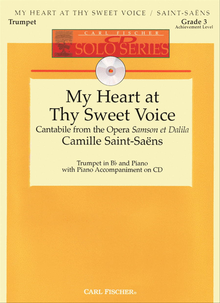My Heart at Thy Sweet Voice Trumpet Solo scores gallery preview page 1