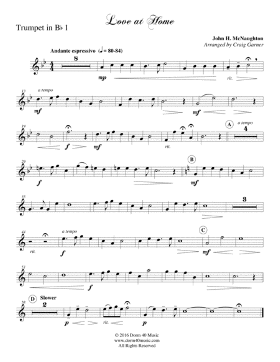 Love at Home Love at Home Brass Ensemble scores gallery preview page 5