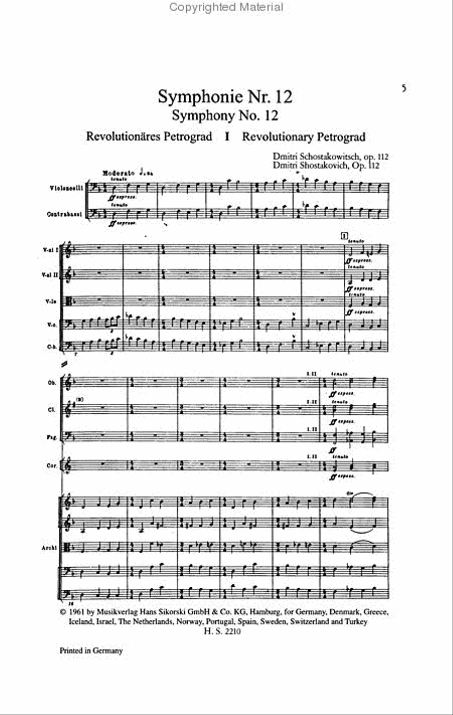 Symphony No. 12, Op. 112 Orchestra scores gallery preview page 2