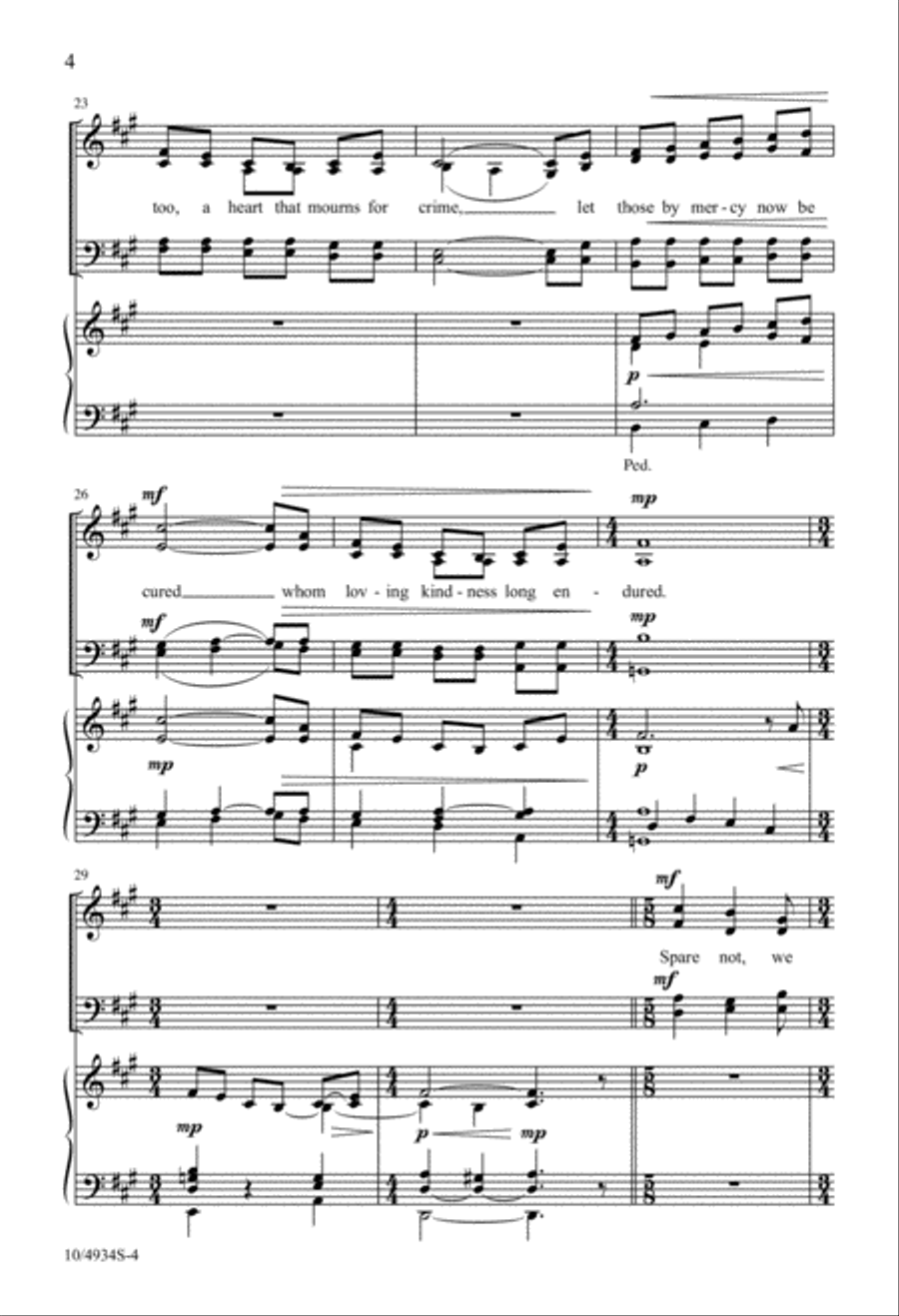 Now Christ, Thou Sun of Righteousness 4-Part scores gallery preview page 4