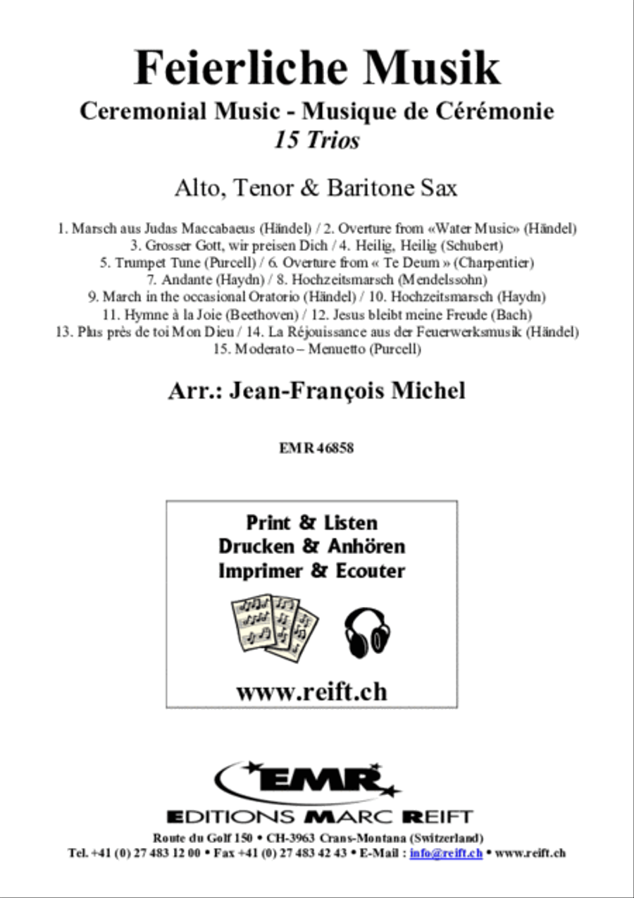 Feierliche Musik Feierliche Musik Tenor Saxophone scores gallery preview page 2