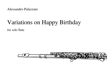Variations on Happy Birthday for Solo Flute image number null