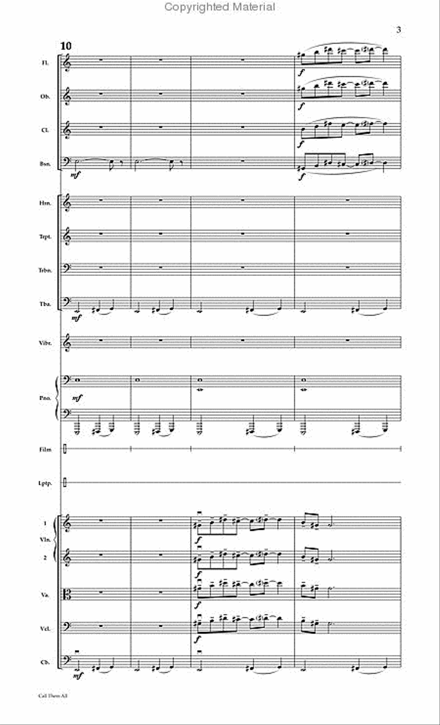 Call Them All Fantasy Projections Chamber Orchestra scores gallery preview page 3