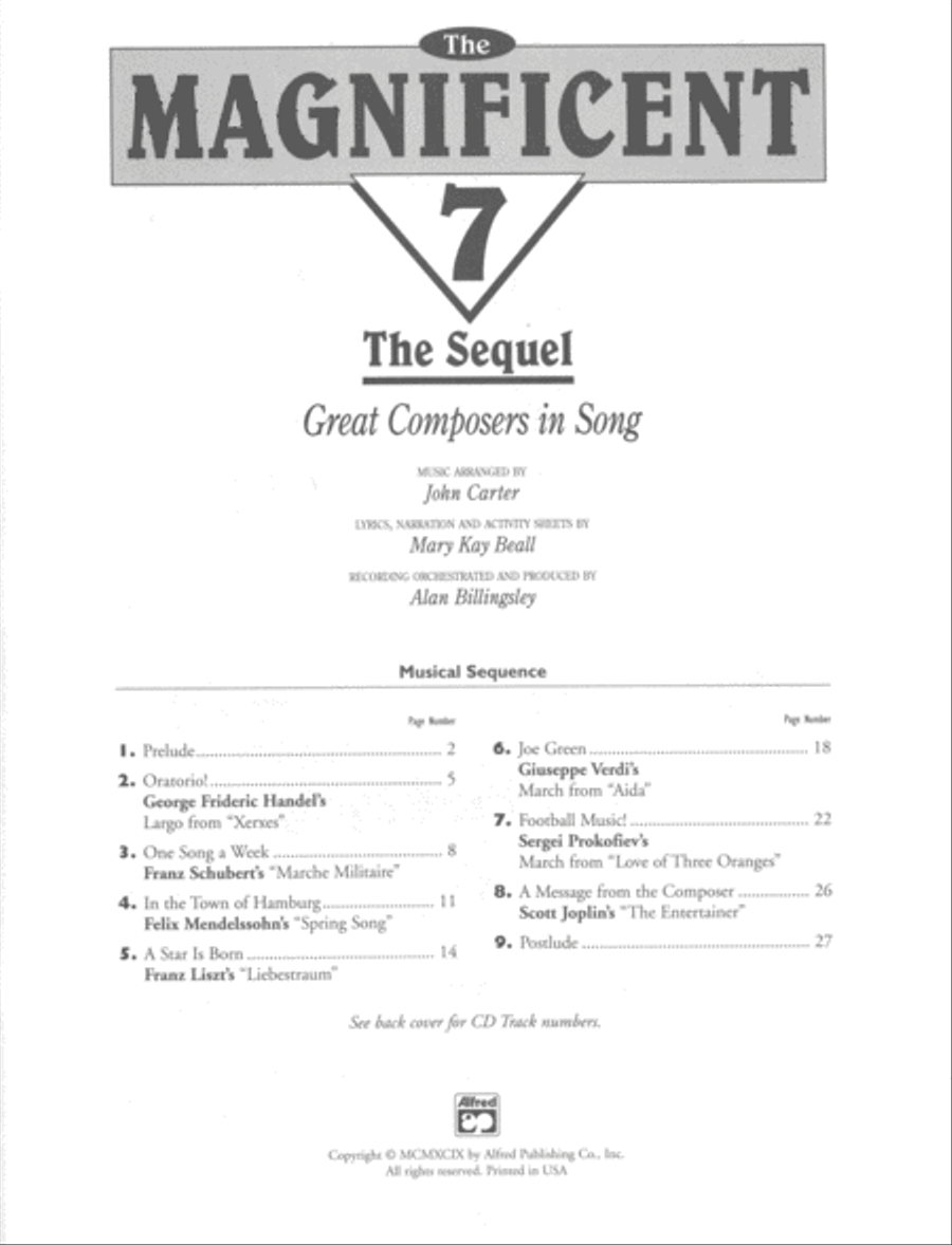 Magnificent 7 - The Sequel - Student Pack Choir scores gallery preview page 2