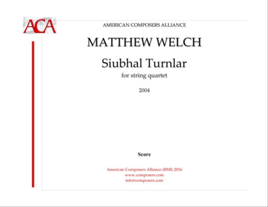 [Welch] Siubhal Turnlar String Quartet scores gallery preview page 1