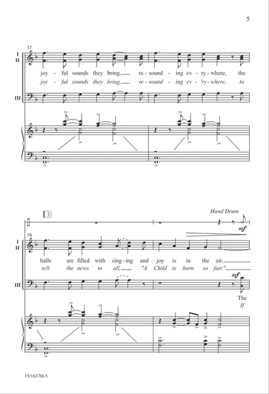 Irish Carol 3-Part scores gallery preview page 5