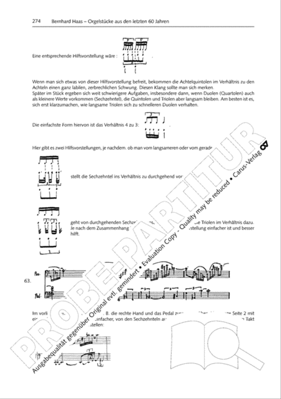 Orgelschule zur historischen Auffuhrungspraxis Organ Solo scores gallery preview page 275