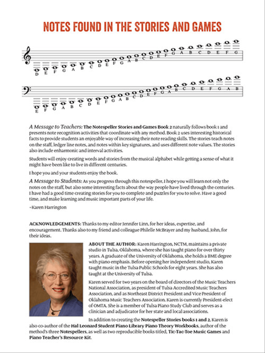 Notespeller Stories & Games – Book 2 Piano Method scores gallery preview page 3