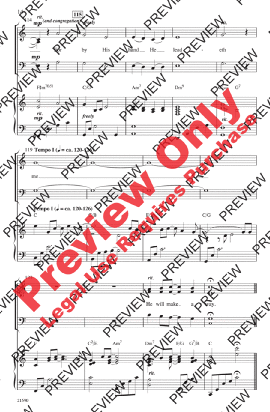 God Will Make a Way 3-Part scores gallery preview page 14