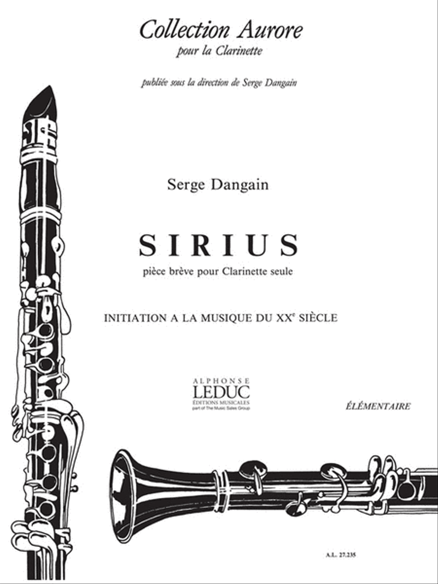 Sirius (clarinet Solo) Clarinet Solo scores gallery preview page 1