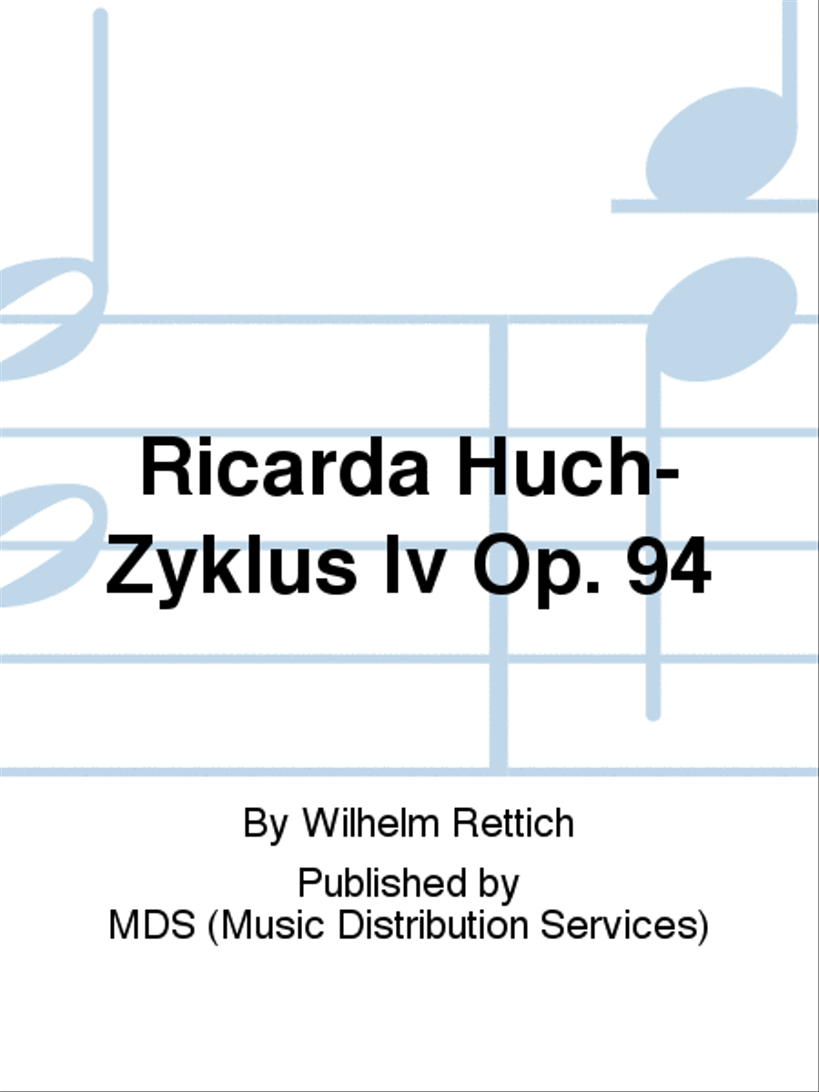Ricarda Huch-Zyklus IV op. 94 Soprano Voice scores gallery preview page 1