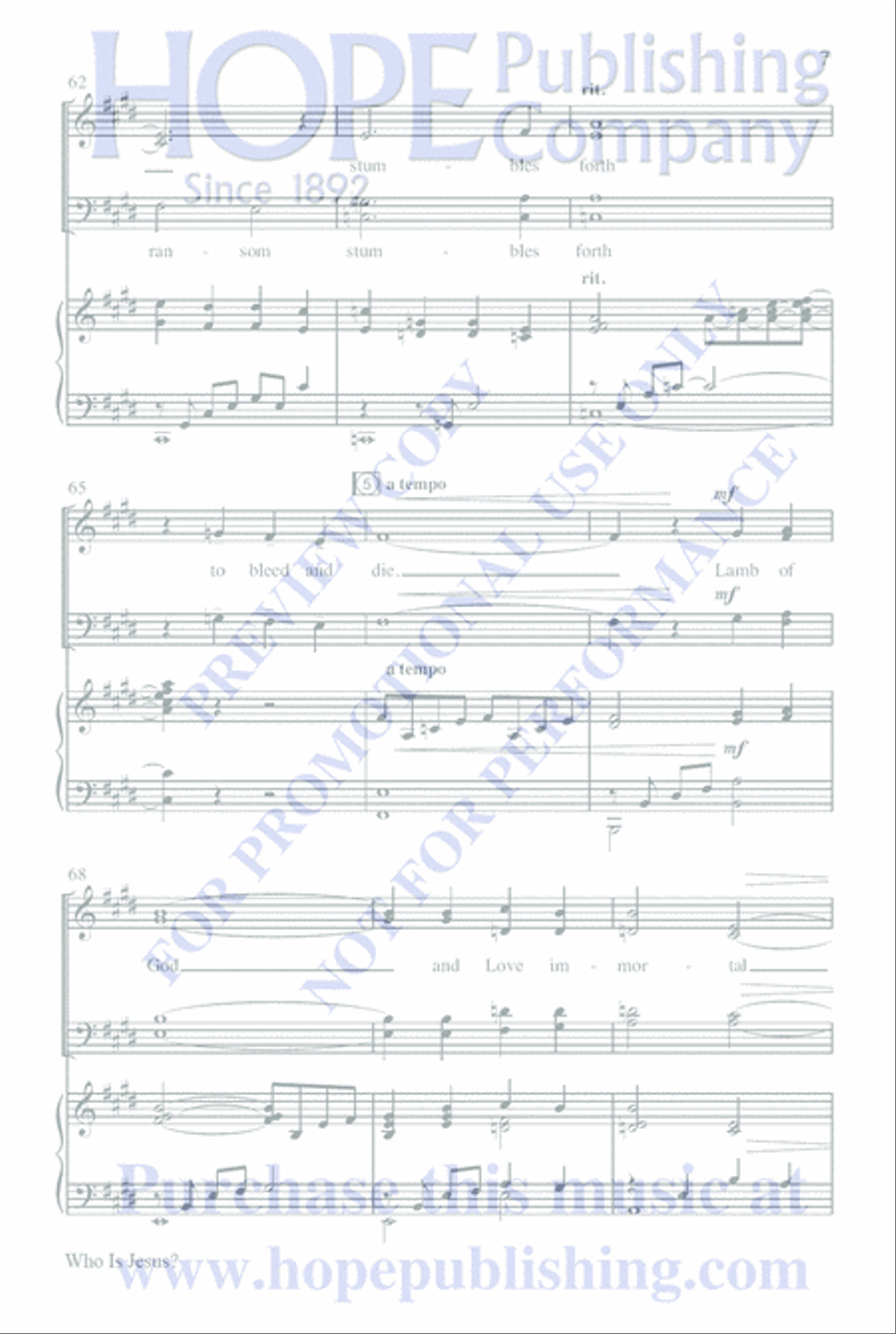 Who Is Jesus? 4-Part scores gallery preview page 11