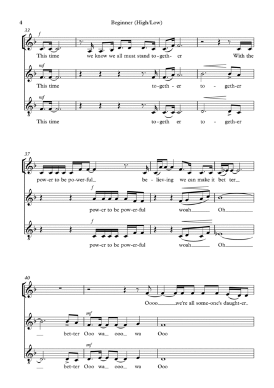 You're The Voice You're The Voice 3-Part scores gallery preview page 4