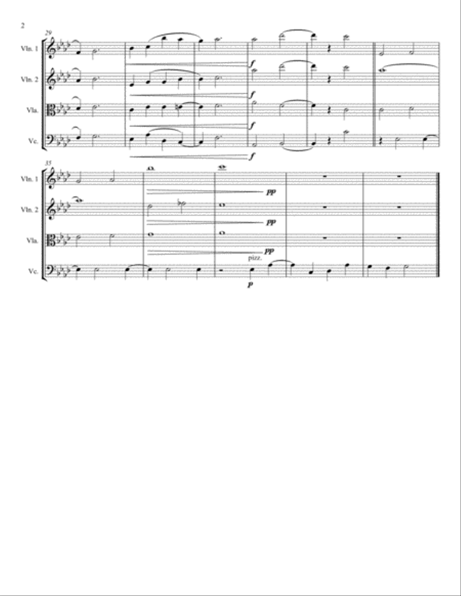 I've Never Been In Love Before String Quartet scores gallery preview page 2