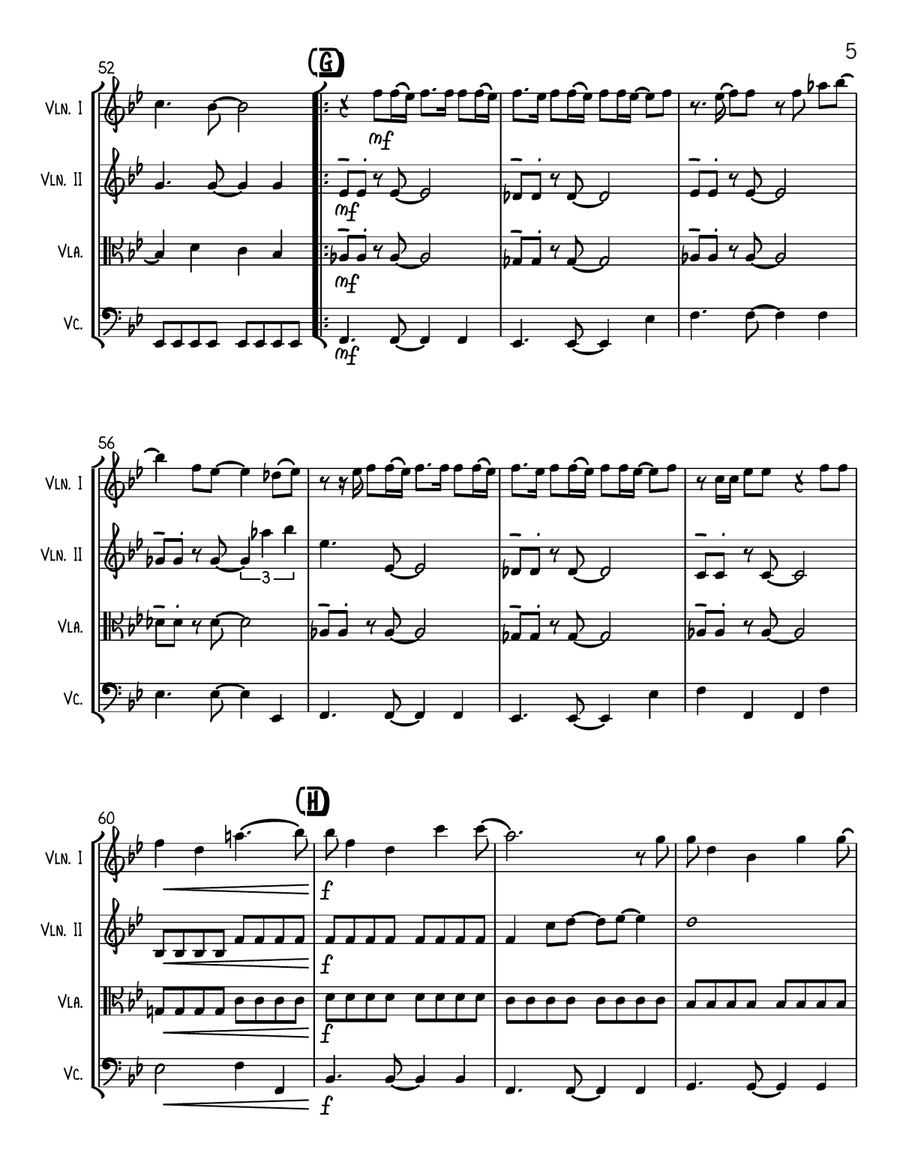 High String Quartet scores gallery preview page 5