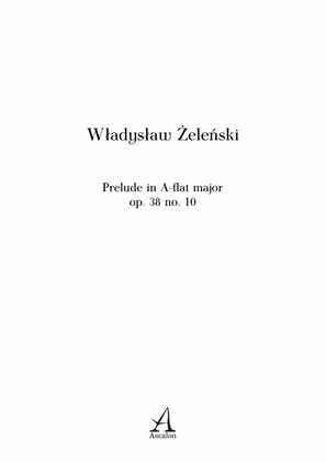 Book cover for Prelude in A-flat major op. 38 no. 10