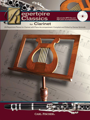 Book cover for Repertoire Classics for Clarinet