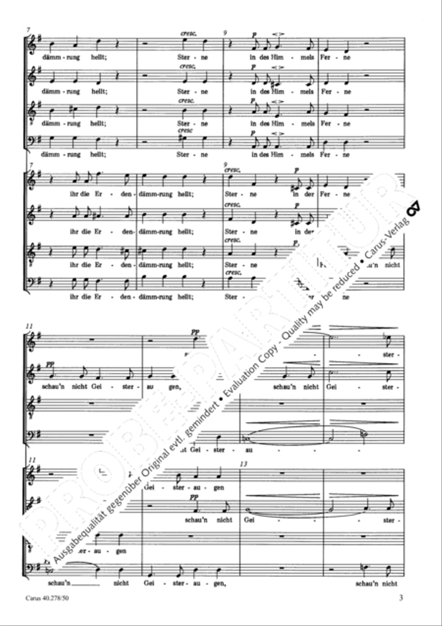 An die Sterne An die Sterne 4-Part scores gallery preview page 4
