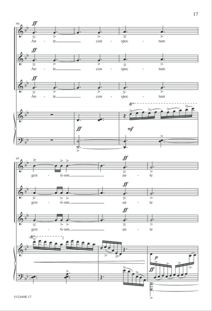 Cantate Domino SSA scores gallery preview page 17