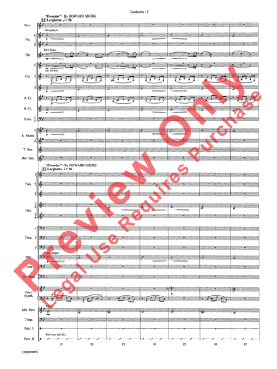 The Lord of the Rings: The Two Towers, Symphonic Suite from Concert Band scores gallery preview page 8