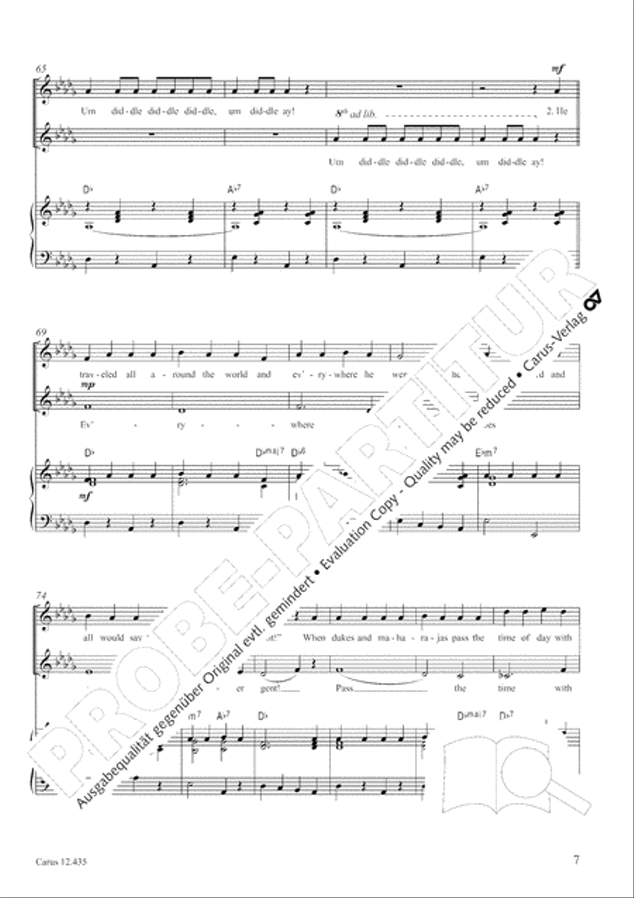 Songs from Disney films (Mary Poppins / The little Mermaid / Tangled). chorissimo! MOVIE vol. 3 Choir scores gallery preview page 8