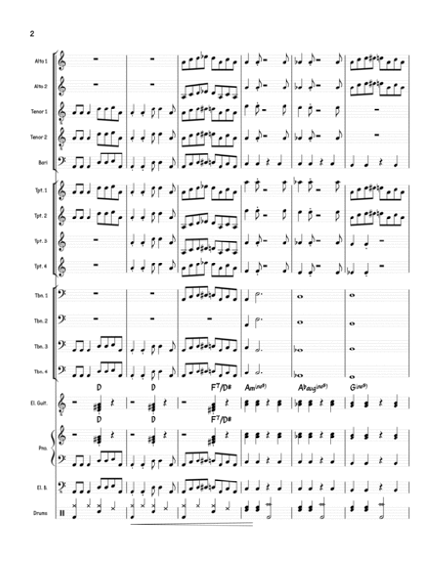 Acid Test Jazz Ensemble scores gallery preview page 2