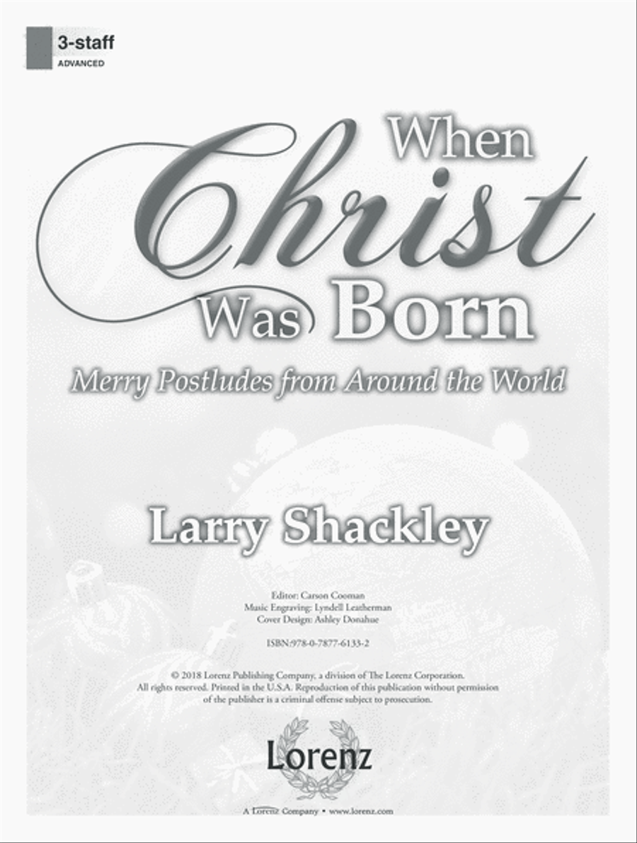 When Christ Was Born When Christ Was Born Organ scores gallery preview page 1