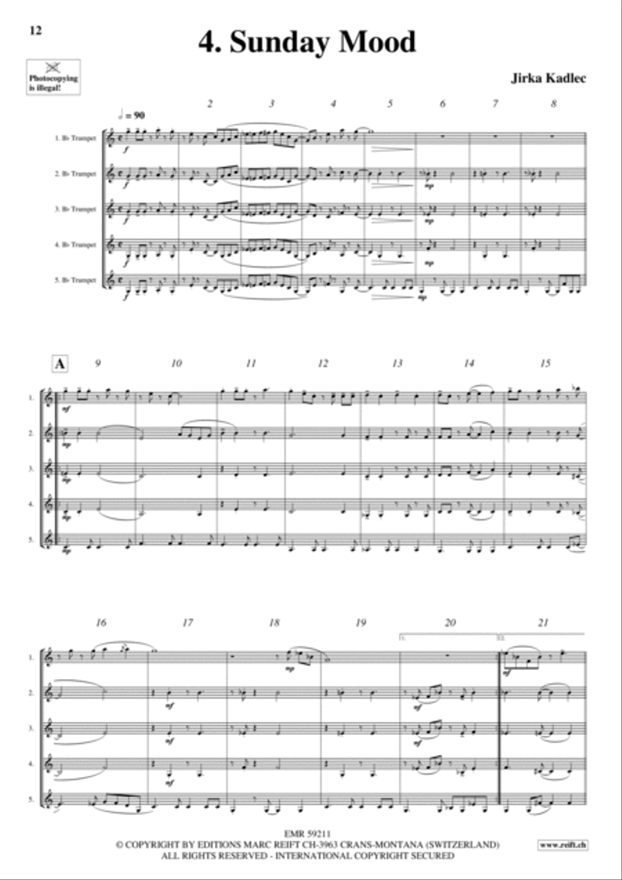 Trumpet Quintet Collection Volume 5 Trumpet scores gallery preview page 8