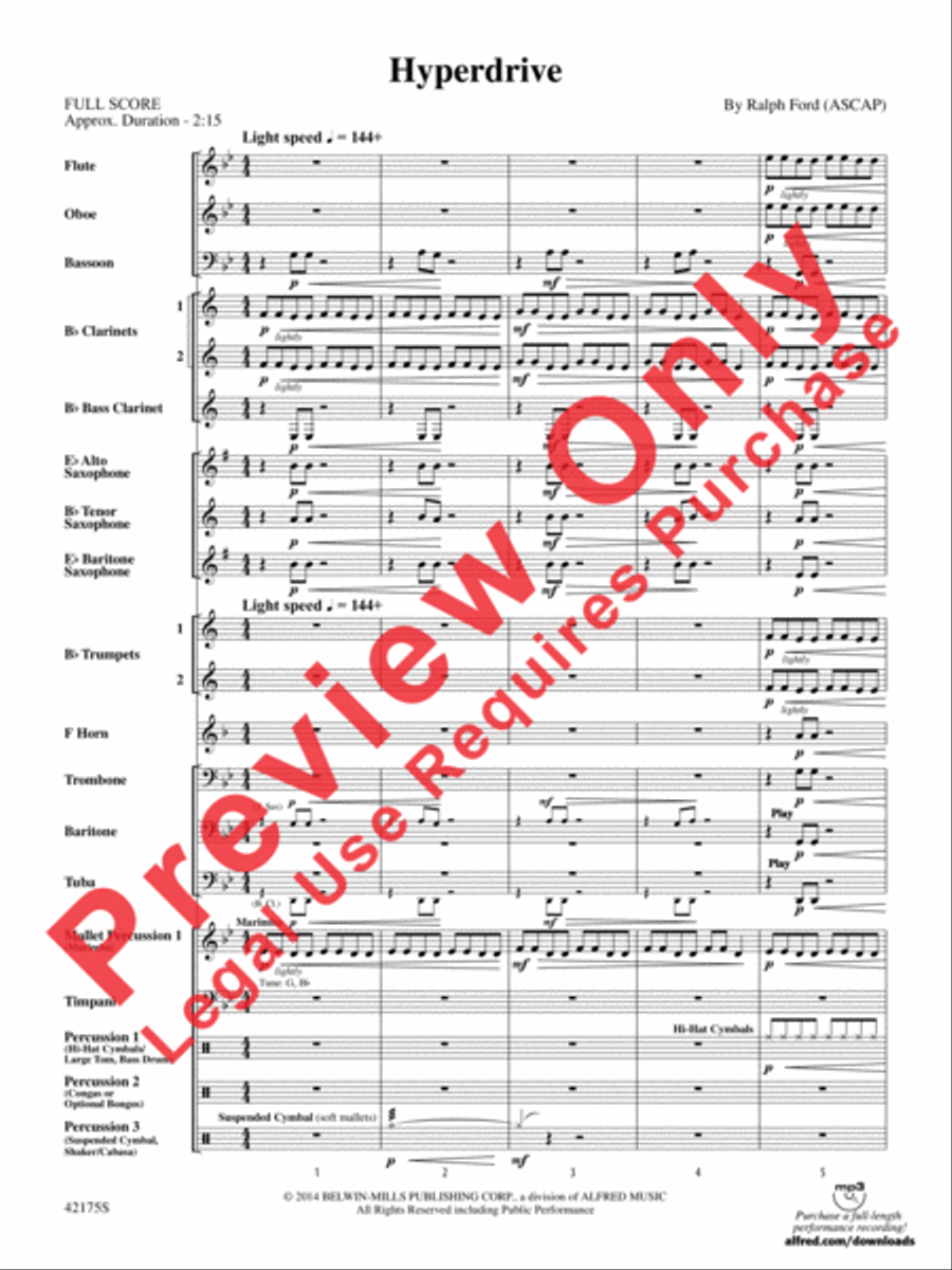 Hyperdrive Concert Band scores gallery preview page 3