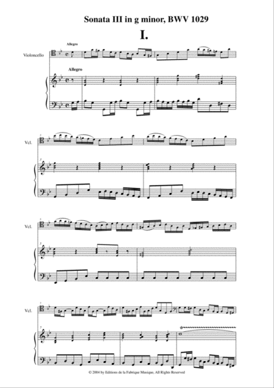J. S. Bach: 