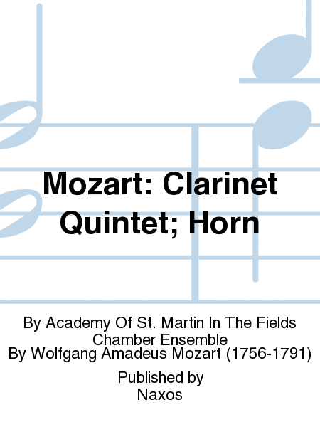 Mozart: Clarinet Quintet; Horn