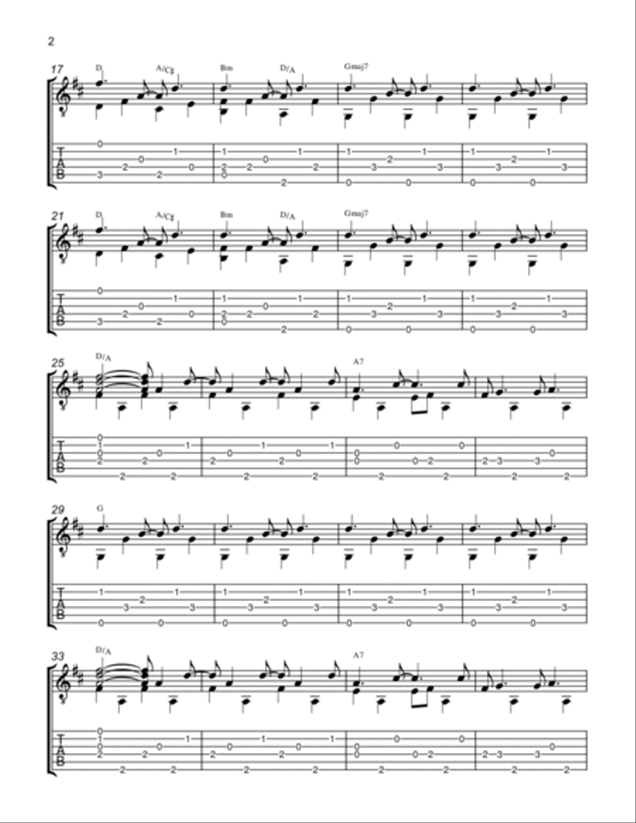 These Days Guitar Solo scores gallery preview page 2