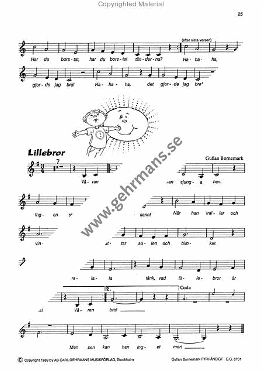 Bornemark fyrhandigt Bornemark fyrhandigt Piano Duet scores gallery preview page 10