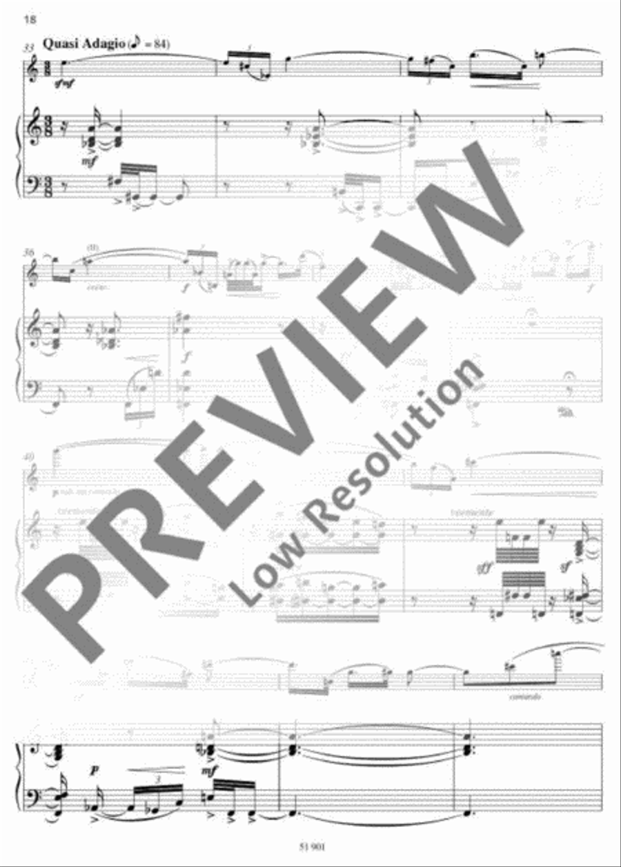 Three Violin Pieces with Piano Violin Solo scores gallery preview page 19
