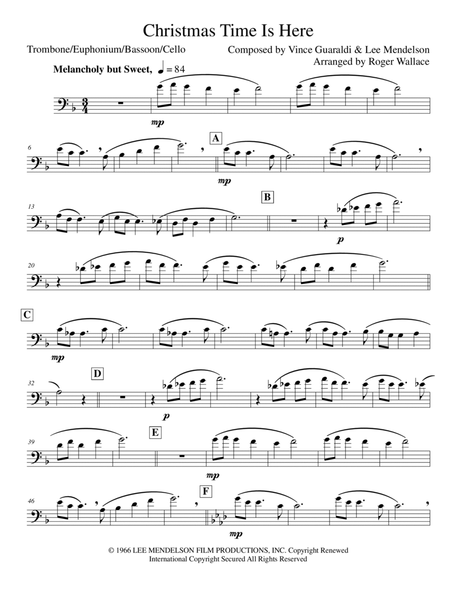 Christmas Time Is Here Christmas Time Is Here Piano scores gallery preview page 1