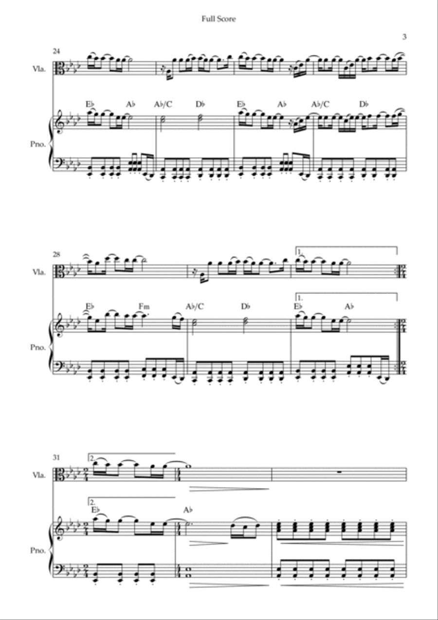 Goodness Of God Viola scores gallery preview page 3
