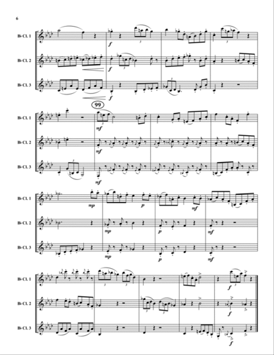 Autumn Whimsey Clarinet Trio scores gallery preview page 6