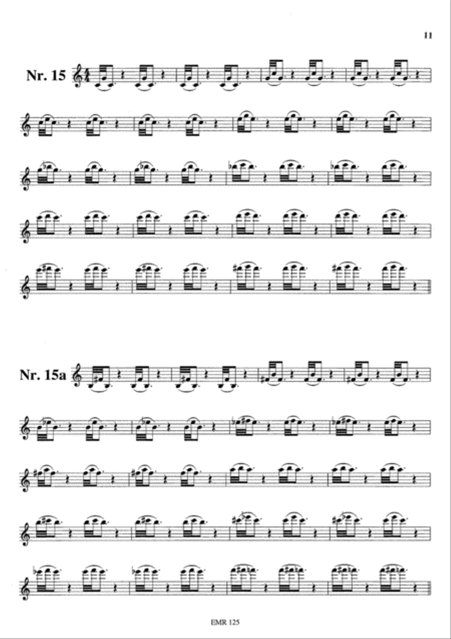 Einblasubungen / Mise en train / Warm-ups Horn scores gallery preview page 7