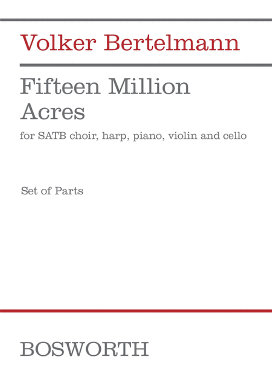 Fifteen Million Acres 4-Part scores gallery preview page 1