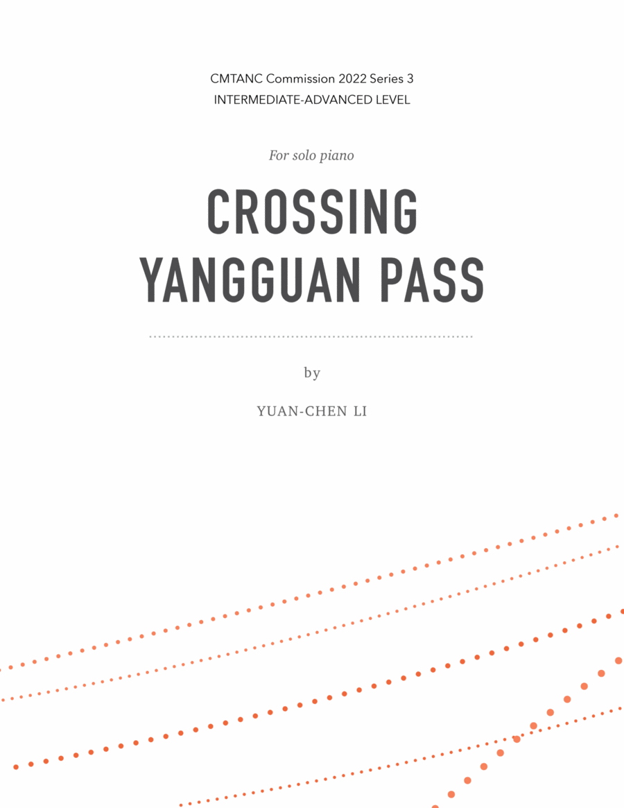 Crossing Yangguang Pass for solo piano